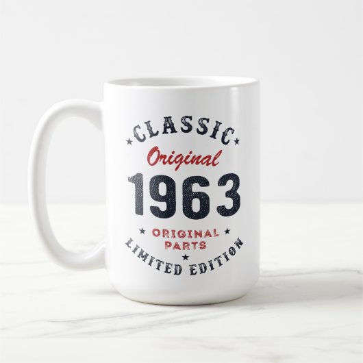 Mug Classique Original 1963 Pièces Originales Cadeau A (Gauche)
