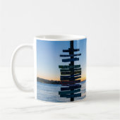 Mug classique Pensacola Bay Sign Sunset By Dock (Gauche)