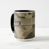 Mug Classique personnalisé Brown et Tan Camo (Devant gauche)
