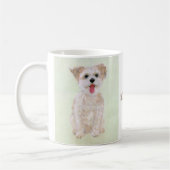 Mug classique pour chien Morkie adorable (Gauche)