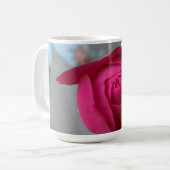 Mug Classique romantique de rose rouge (Devant gauche)