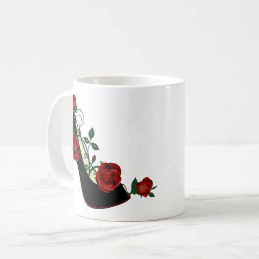 Mug classique - Rose de Stiletto (Devant gauche)