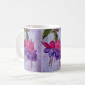 MUG CLASSIQUE ROSE ET PURPLE FUSCHIE (Devant gauche)