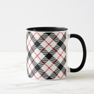 Mug classique rouge noir et blanc