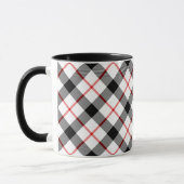 Mug classique rouge noir et blanc (Gauche)
