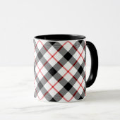 Mug classique rouge noir et blanc (Devant droit)