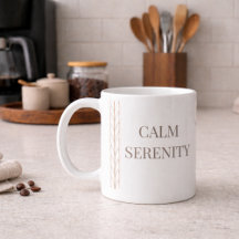Mug Classique Sérénité à tresse blanche, 11 oz