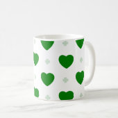 Mug classique Shamrock & Hearts (Devant droit)