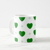 Mug classique Shamrock & Hearts (Devant gauche)
