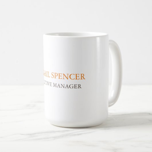 Mug Classique Simple Clean Professionnel (Devant droit)