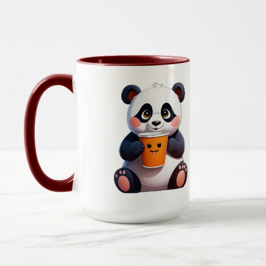 Mug classique Smiley Panda, 11 oz (Gauche)