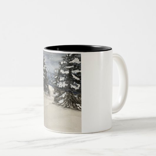 Mug classique Snowy Tree, 11 oz (Devant droit)