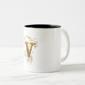 Mug Classique V : La Coupe de Café Parfaite Monogr (Devant droit)