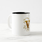 Mug Classique V : La Coupe de Café Parfaite Monogr (Devant gauche)