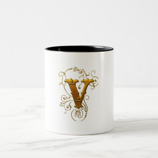 Mug Classique V : La Coupe de Café Parfaite Monogr (Centre)