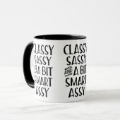 Mug Classy Sassy Et Un Peu Smart Assy (Devant gauche)