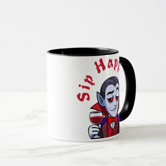 Mug Classy Vampire – Sip Happens (Devant droit)