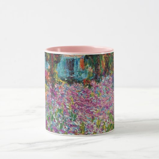 Mug Claude Monet - Irises in Monet's Garden Fine Art (Centre)