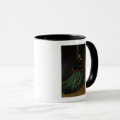 Mug Claude Monet | la femme dans la robe verte, 1866 (Devant droit)