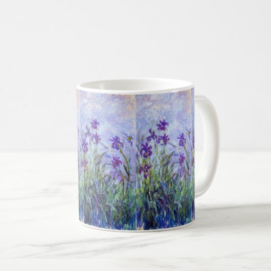Mug Claude Monet - Lilac Irises / Iris Mauves (Devant droit)
