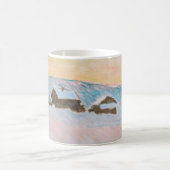 Mug Claude Monet - Norvège Paysage, Maisons Bleues (Centre)