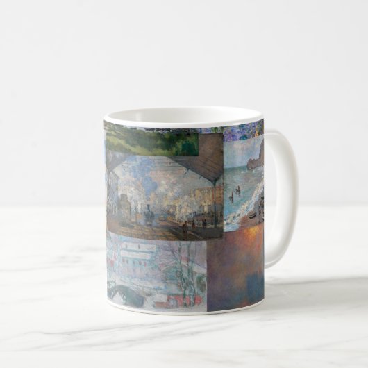 Mug Claude Monet - Patchwork de chefs-d'oeuvre (Devant droit)