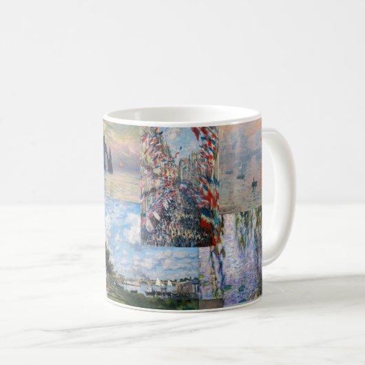 Mug Claude Monet - Patchwork de chefs-d'oeuvre (Devant droit)