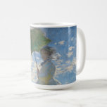 Mug Claude Monet Peinture de dame avec parasol<br><div class="desc">Claude Monet "Lady with a Parasol" qui est de Mme Monet et son fils. Belle peinture évocatrice d'une journée d'été parfaite. Le ciel bleu et les nuages blancs brillent avec les nuances de couleur que Monet a pu créer avec ses peintures.</div>