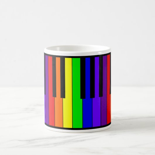 Mug Clavier d'arc-en-ciel (Centre)