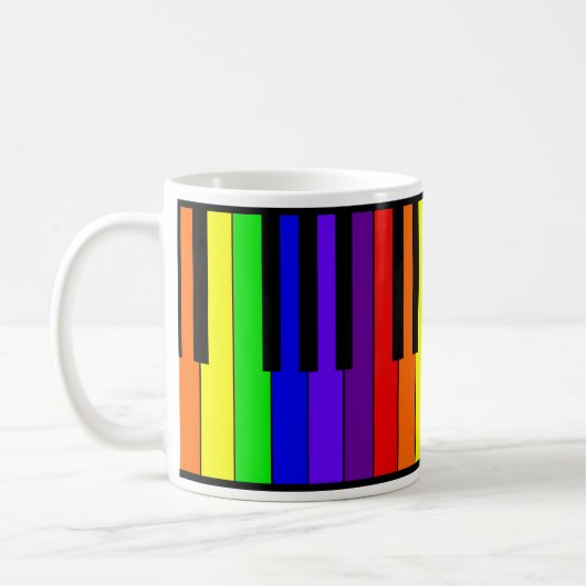 Mug Clavier d'arc-en-ciel (Gauche)