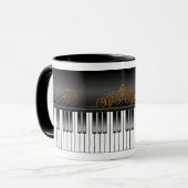Mug Clavier de piano (Devant gauche)