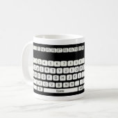 Mug Clavier d'ordinateur Amusant (Devant gauche)