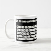 Mug Clavier d'ordinateur Amusant (Gauche)