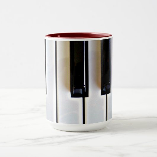 Mug Clavier - noir et blanc (Centre)