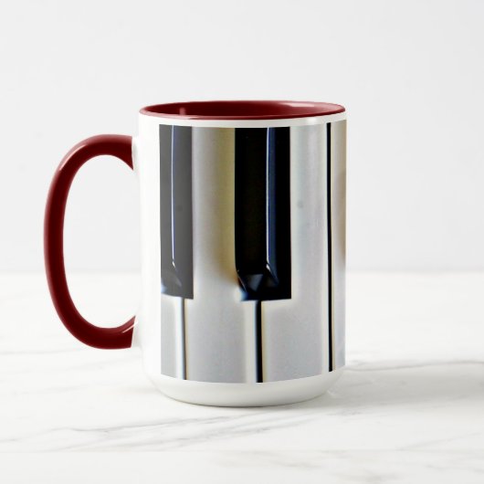 Mug Clavier - noir et blanc (Gauche)
