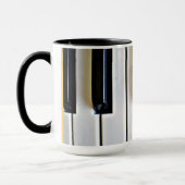 Mug Clavier - noir et blanc (Gauche)