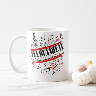Mug Clavier Piano Art "Touches de clavier" Musiciens