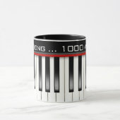 Mug Clavier Piano Avec Citation Musique (Centre)