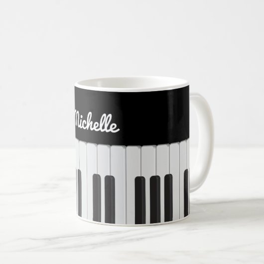 Mug Clavier pour piano (Devant droit)