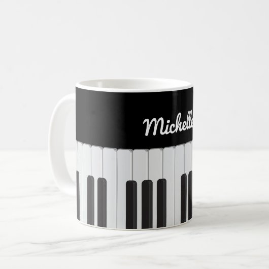 Mug Clavier pour piano (Devant gauche)