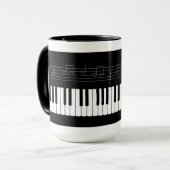 Mug Clavier pour piano (Devant gauche)
