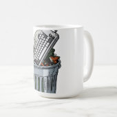 Mug Clavier sur poubelle (Devant droit)