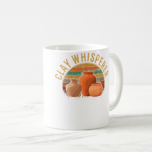 Mug Clay Whisperer Pottery (Devant droit)