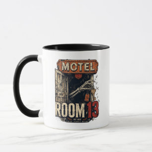 Mug Clé 13 Hantée Illustration d'Horreur Squelette