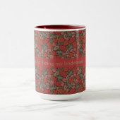 Mug Clé ancienne Steampunk victorienne avec coquelicot (Centre)