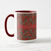 Mug Clé ancienne Steampunk victorienne avec coquelicot (Gauche)