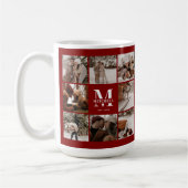 Mug Clé Burgundy Multi Photo Collage Keepsaké (Gauche)