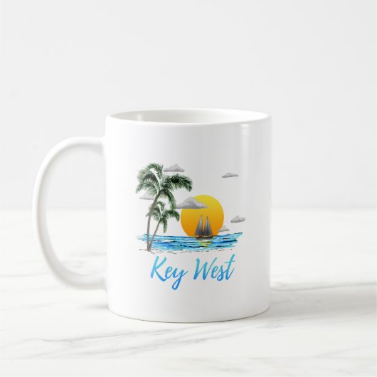 Mug Clé côtière West Sailing Sunset (Gauche)