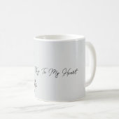 Mug Clé d'argent pour mon cœur (Devant droit)