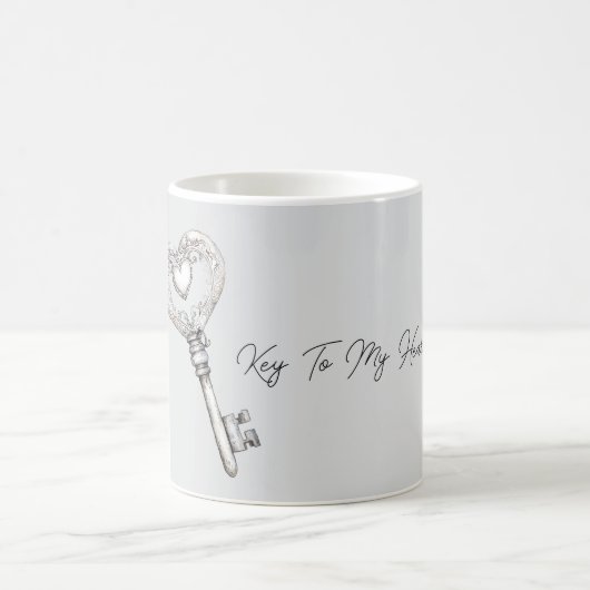Mug Clé d'argent pour mon cœur (Centre)
